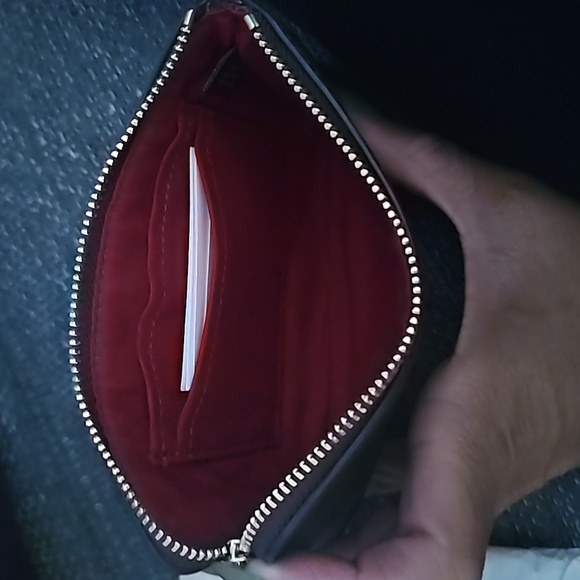 Coach Red and Brown wristlet - Picture 2 of 4